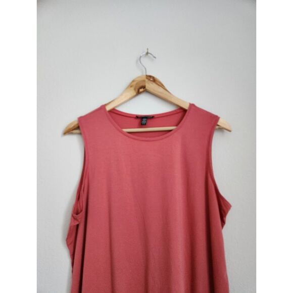 Eileen Fisher Sleeveless Tunic Tank Top – Chili Rose | Size XL - Picture 3 of 9